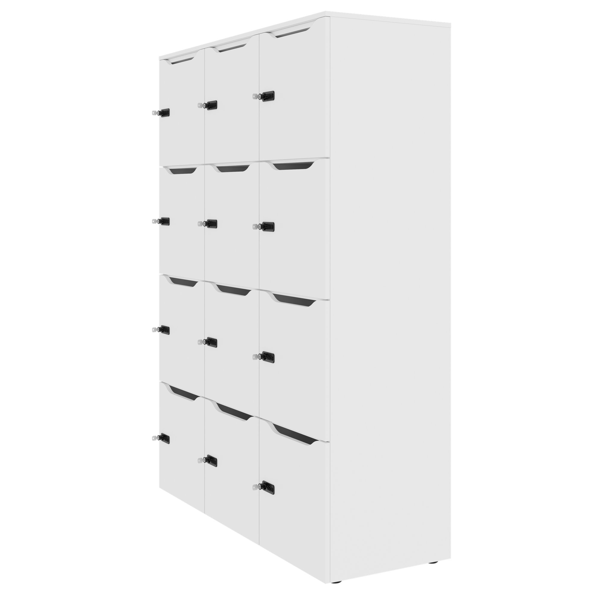 CHOICE Locker | 1353 x 1836 mm, 12 lockers, white - 3 Main Image