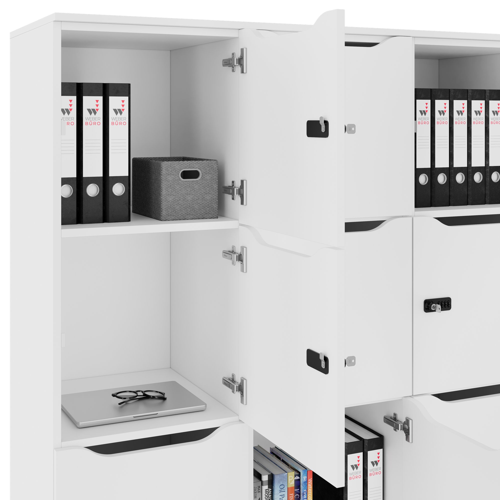 CHOICE Locker | 1353 x 1836 mm, 12 lockers, white - 4 Main Image