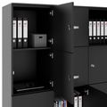 CHOICE Spind | 1353 x 1836 mm, 12 Schließfächer, Anthrazit - 4 Thumbnail Image