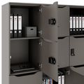 CHOICE Spind | 1353 x 1836 mm, 12 Schließfächer, Cubanitgrau - 4 Thumbnail Image