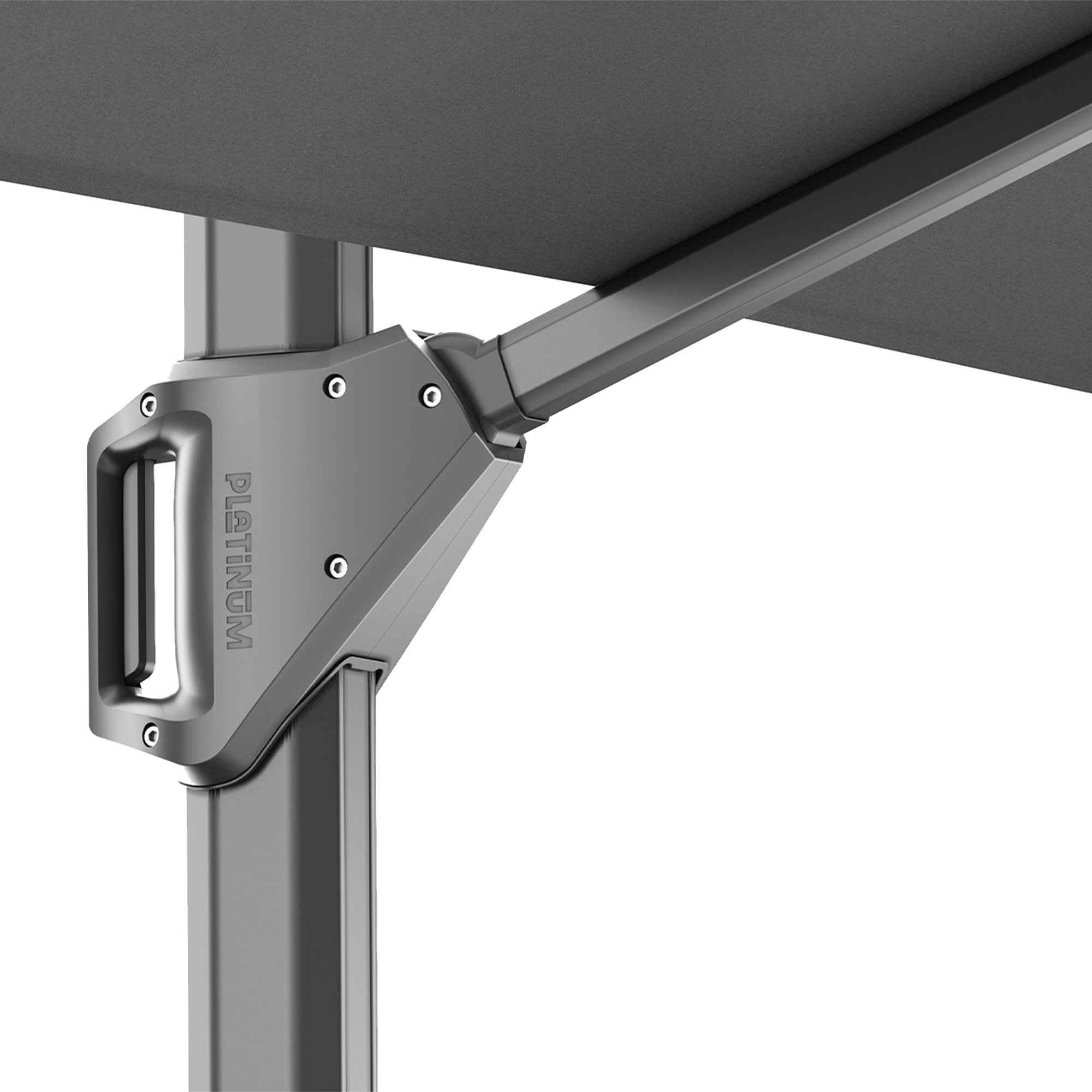 Platinum BEAUFORT Ampelschirm | 3200 x 3200 mm, 360° drehbar, Scherensystem - 5 Main Image