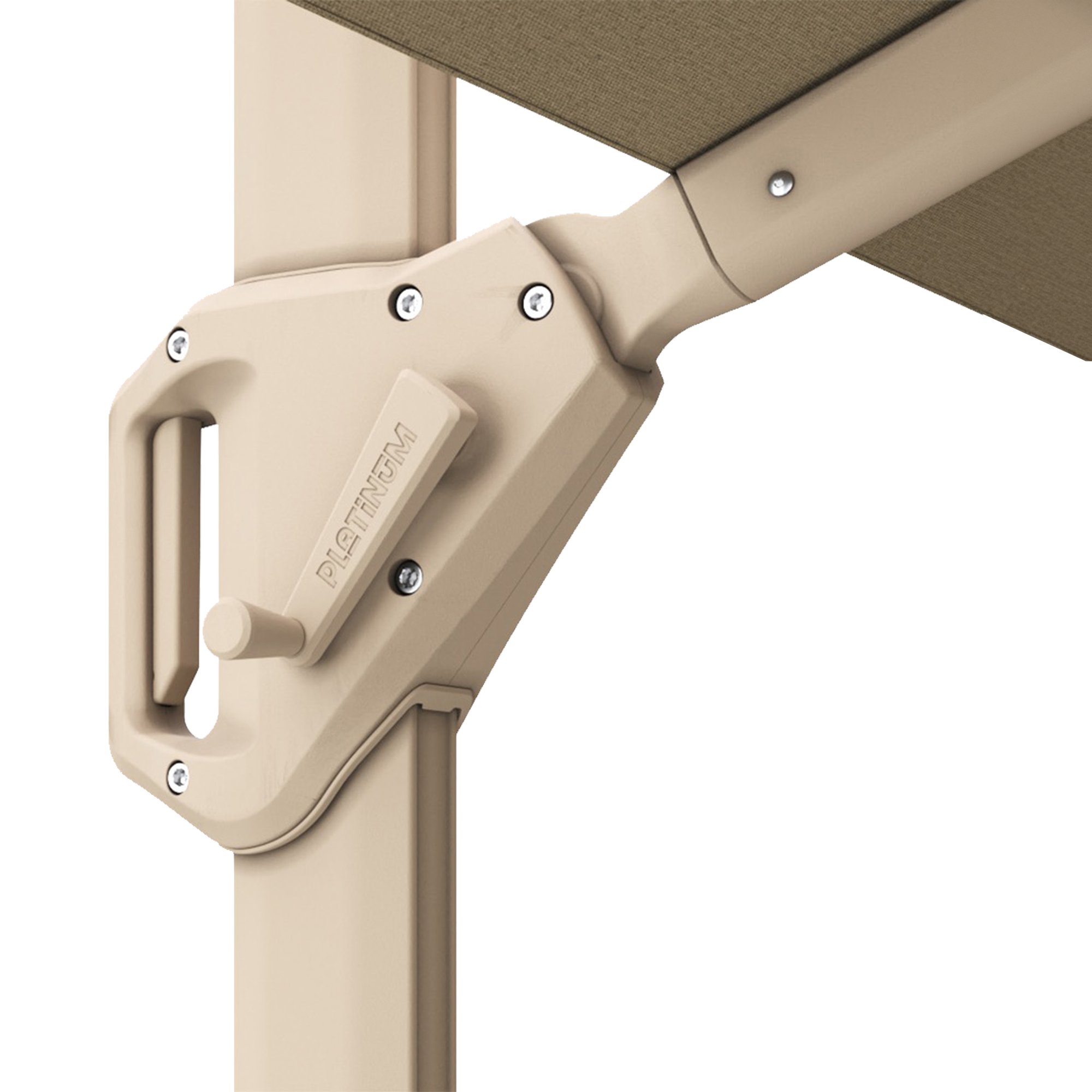 Platinum BEAUFORT Ampelschirm | 3200 x 3200 mm, 360° drehbar, Scherensystem - 3 Main Image