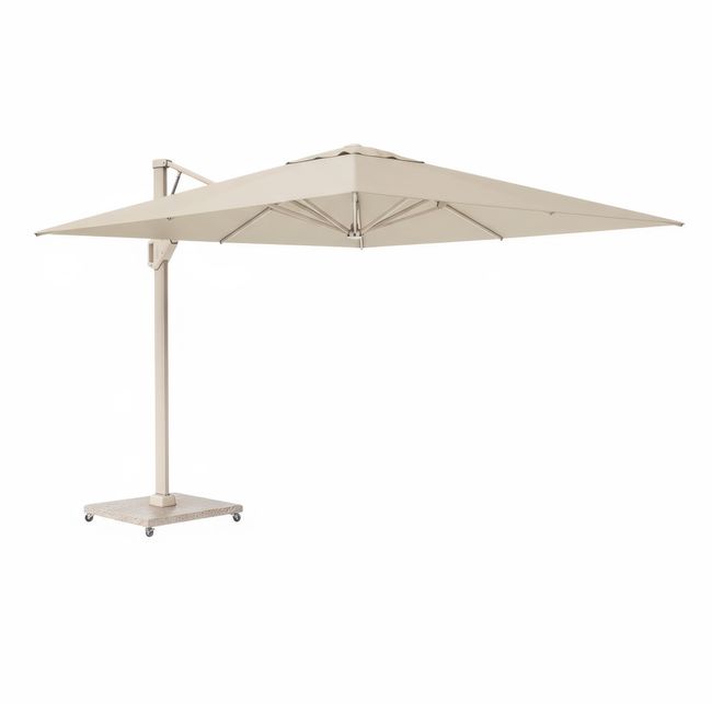 Platinum BEAUFORT Ampelschirm | 3200 x 3200 mm, 360° drehbar, Scherensystem