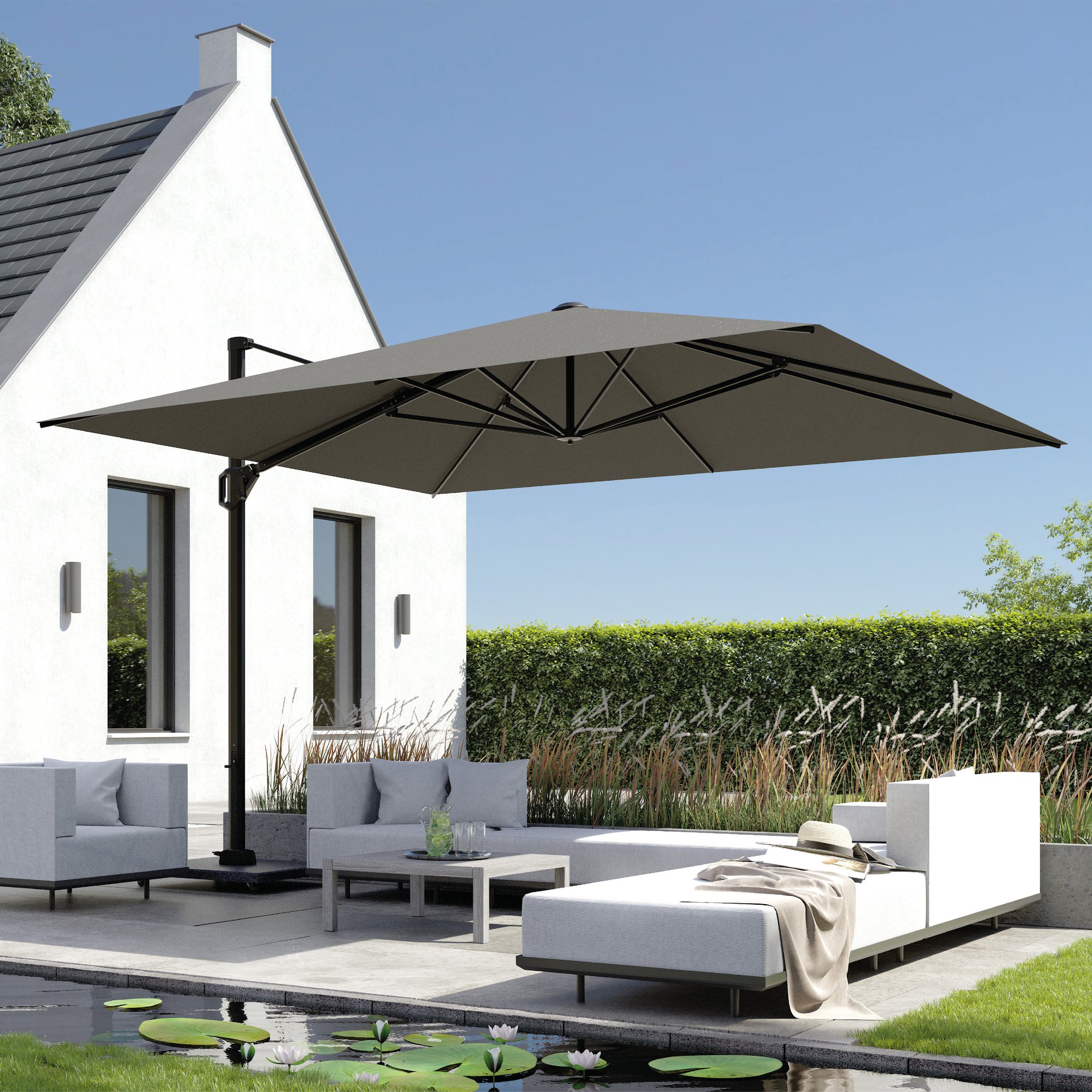 Platinum CHALLENGER T1 Teleskop Ampelschirm | 3500 x 3500 mm, 360° drehbar - 11 Main Image
