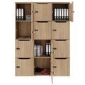 CHOICE Spind | 1353 x 1836 mm, 12 Schließfächer, Bernsteineiche - 6 Thumbnail Image