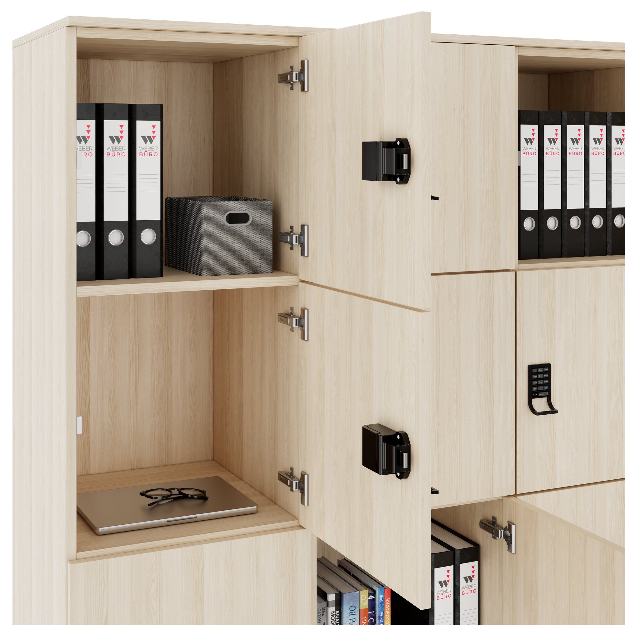 CHOICE Spind | 1353 x 1836 mm, 12 Schließfächer, Sandesche - 4 Main Image