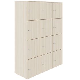 CHOICE Spind | 1353 x 1836 mm, 12 Schließfächer, Sandesche