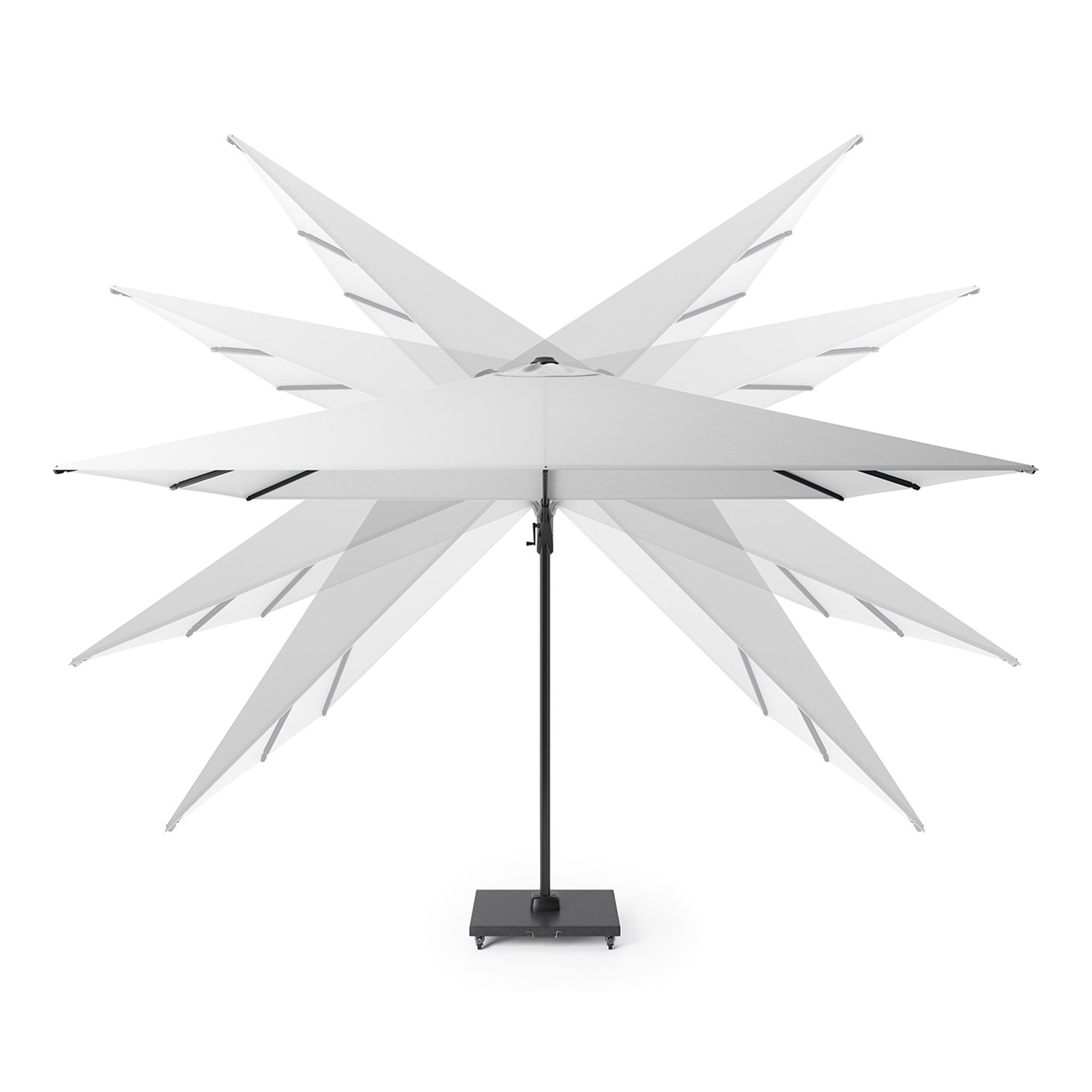 Platinum VOYAGER T2 Ampelschirm | 2700 x 2700 mm, 360° drehbar, doppelt schwenkbar - 8 Main Image