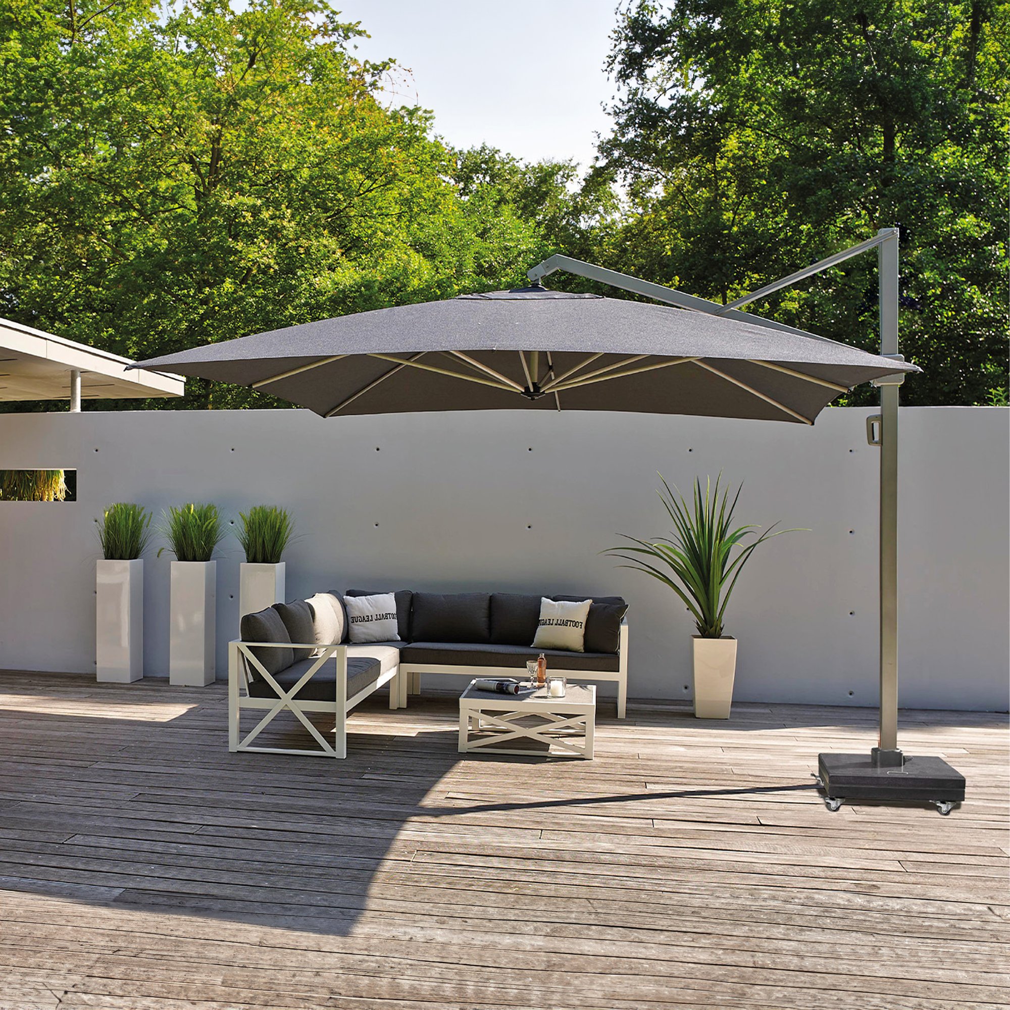 Platinum ICON T1 Ampelschirm | 4000 x 3000 mm, 360° drehbar - 8 Main Image