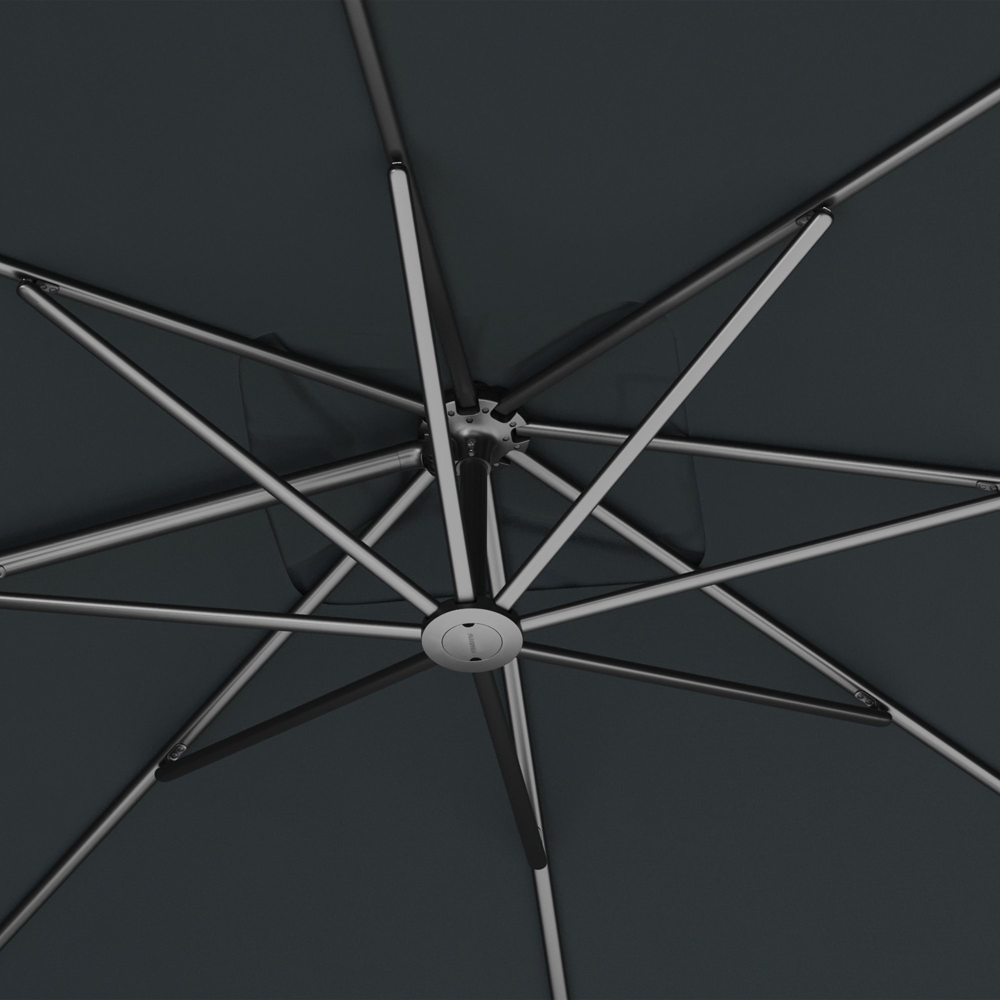 Platinum NEXUS T2 Ampelschirm | 3000 x 3000 mm, 360° drehbar, doppelt schwenkbar - 7 Main Image