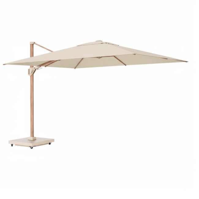 Platinum CHALLENGER T2 Ampelschirm | 2600-3500 x 2600-3500 mm, 360° drehbar, seitlich schwenkbar