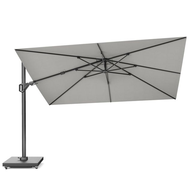 Platinum CHALLENGER T2 Ampelschirm | 2600-3500 x 2600-3500 mm, 360° drehbar, seitlich schwenkbar