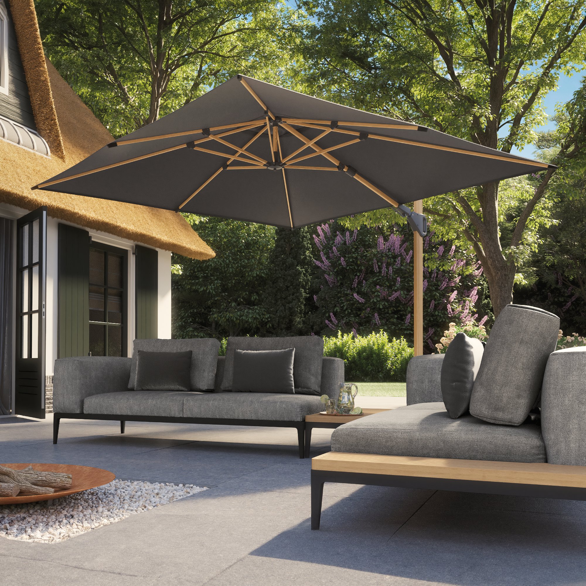 Platinum CHALLENGER T1 Ampelschirm | 3000-4000 x 3000-3500 mm, 360° drehbar - 13 Main Image