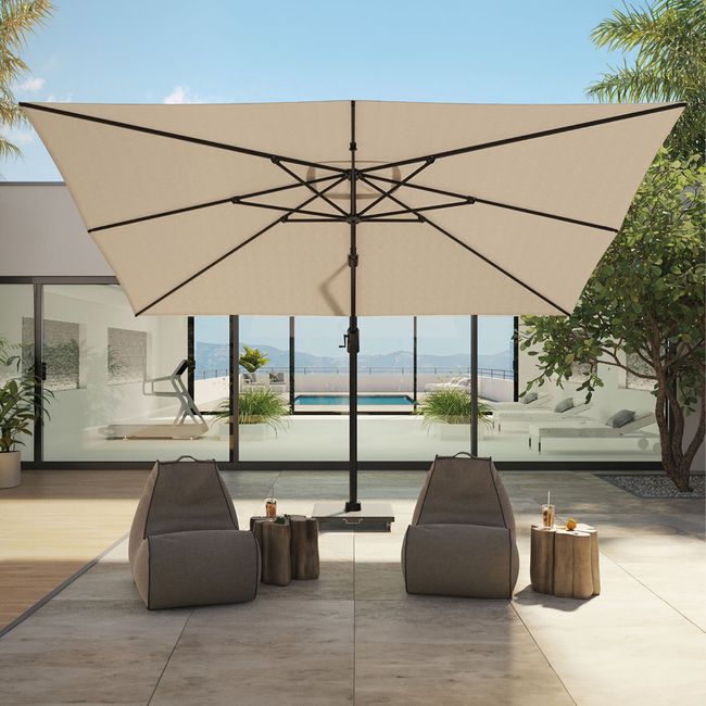 Platinum CHALLENGER T1 Ampelschirm | 3000-4000 x 3000-3500 mm, 360° drehbar