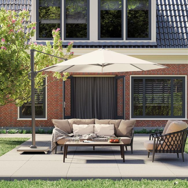 Platinum CHALLENGER T1 Ampelschirm | 3000-4000 x 3000-3500 mm, 360° drehbar