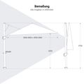 Platinum CHALLENGER T1 Ampelschirm | 3000-4000 x 3000-3500 mm, 360° drehbar - 11 Thumbnail Image