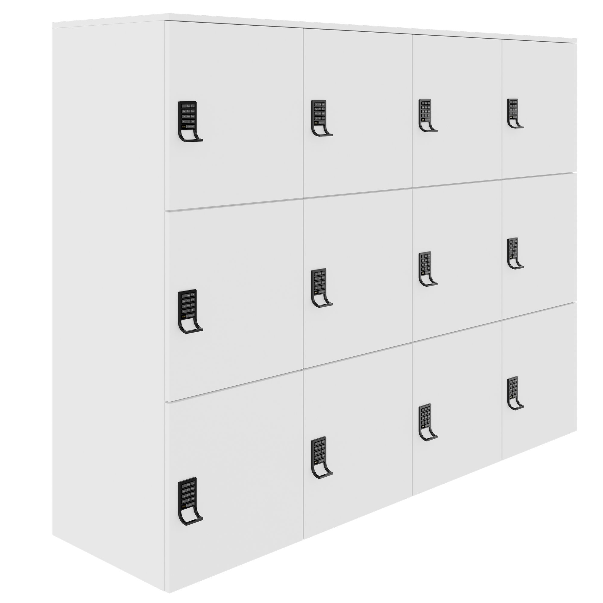 CHOICE Spind | 1804 x 1386 mm, 12 Schliessfächer, Weiss - 1 Main Image