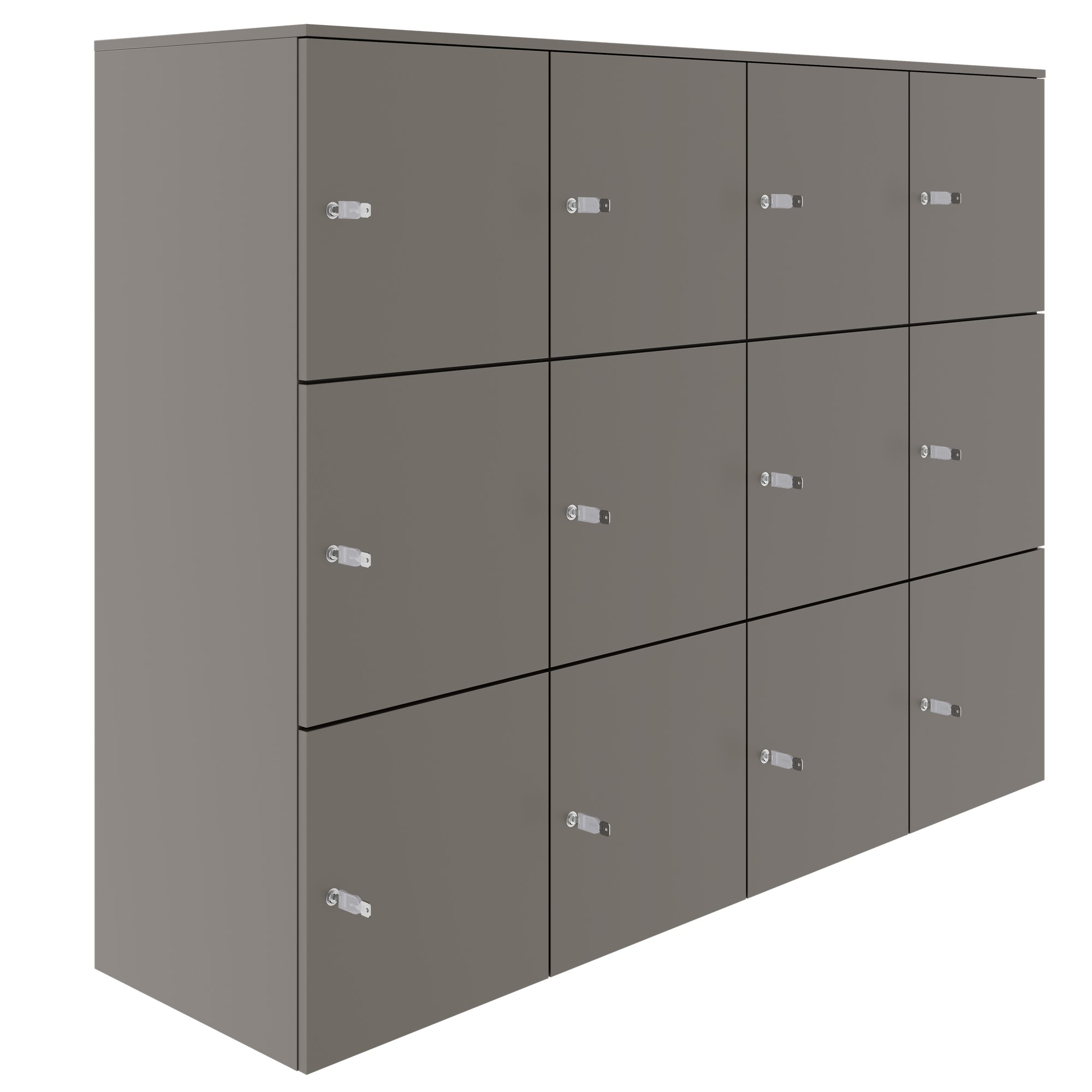 CHOICE Spind | 1804 x 1386 mm, 12 Schließfächer, Cubanitgrau - 1 Main Image