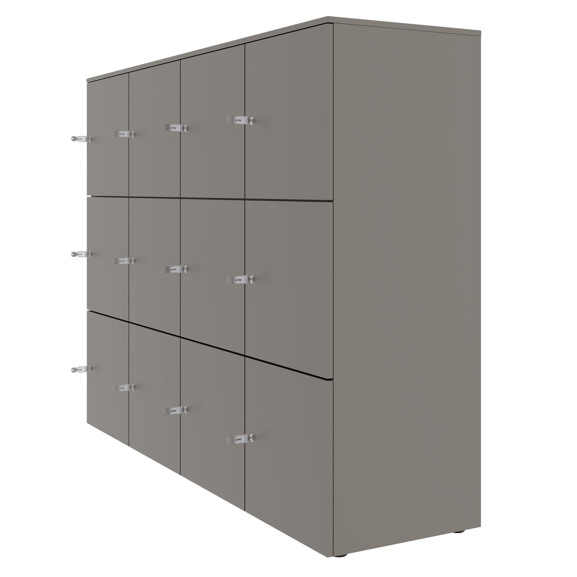CHOICE Spind | 1804 x 1386 mm, 12 Schließfächer, Cubanitgrau - 3 Main Image