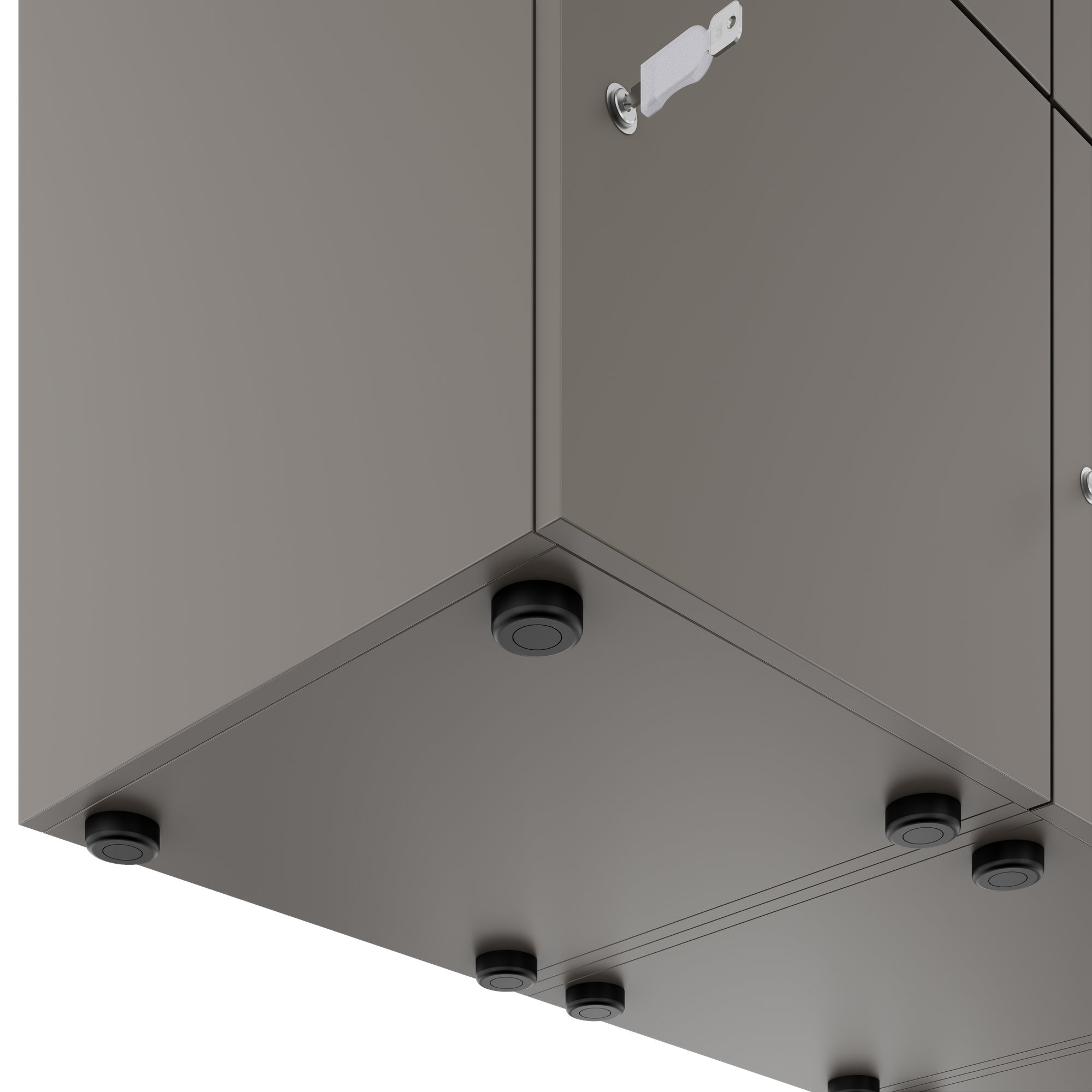 CHOICE Spind | 1804 x 1386 mm, 12 Schließfächer, Cubanitgrau - 6 Main Image