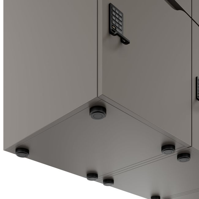 CHOICE Spind | 1804 x 1386 mm, 12 Schließfächer, Cubanitgrau