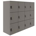 CHOICE Spind | 1804 x 1386 mm, 12 Schließfächer, Cubanitgrau