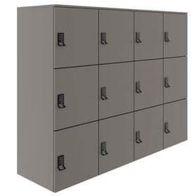 CHOICE Spind | 1804 x 1386 mm, 12 Schließfächer, Cubanitgrau