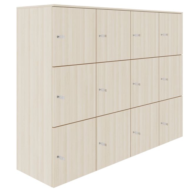 CHOICE Spind | 1804 x 1386 mm, 12 Schließfächer, Sandesche