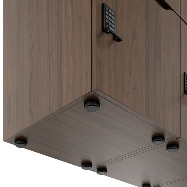 CHOICE Spind | 1804 x 1386 mm, 12 Schließfächer, Nussbaum