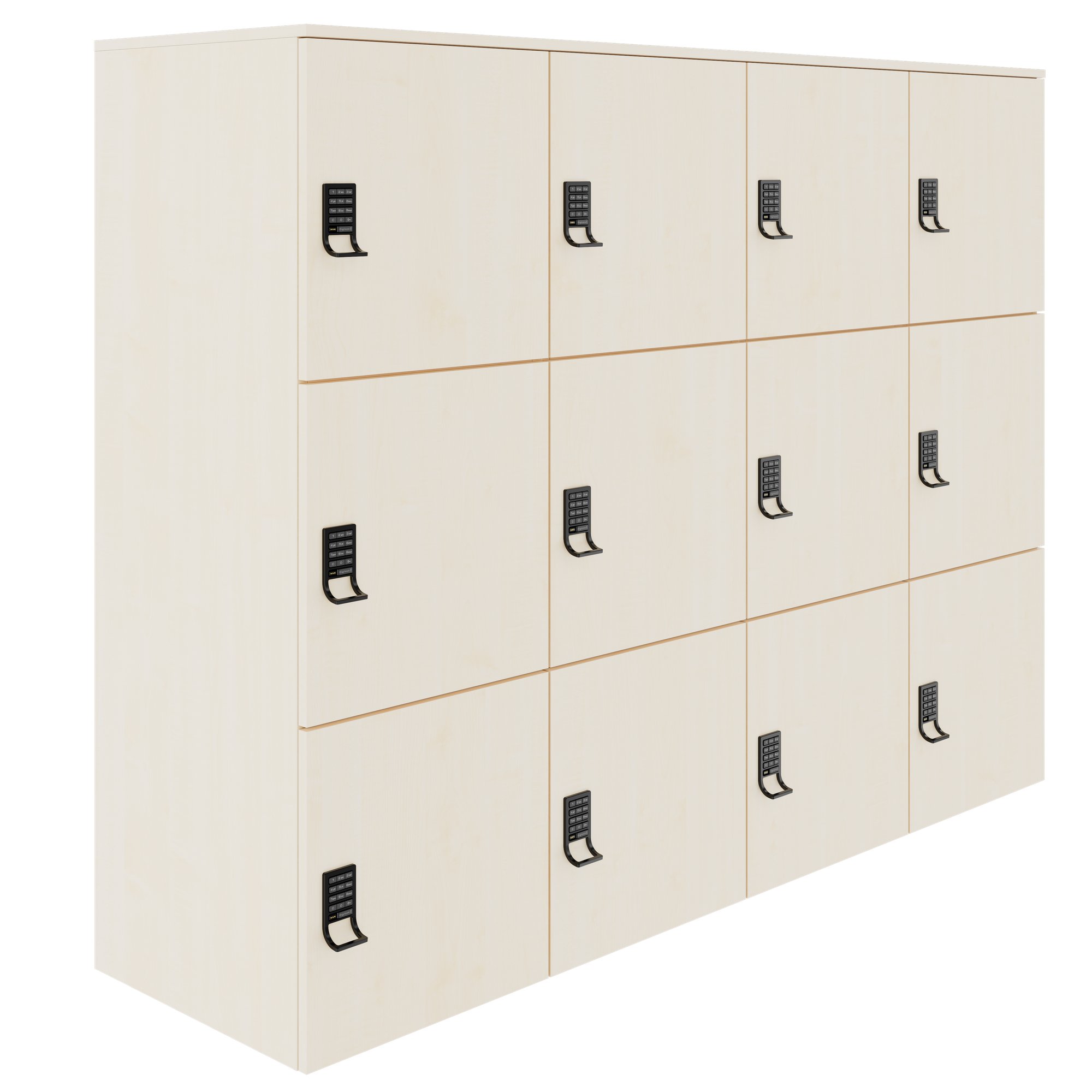 CHOICE Spind | 1804 x 1386 mm, 12 Schließfächer, Ahorn - 1 Main Image