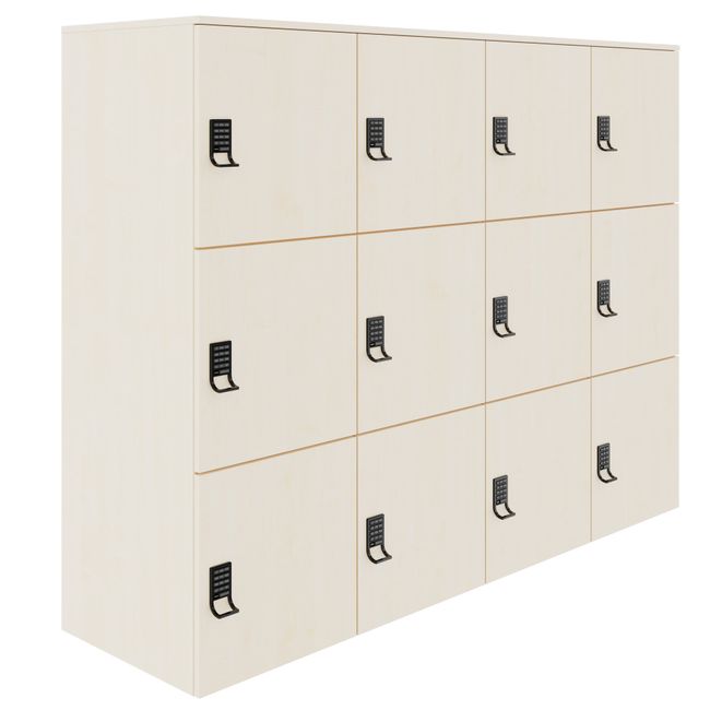 CHOICE Spind | 1804 x 1386 mm, 12 Schließfächer, Ahorn