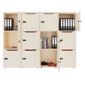 CHOICE Spind | 1804 x 1386 mm, 12 Schließfächer, Ahorn - 6 Thumbnail Image