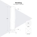 Platinum AeroCover Sonnenschirmabdeckung | 550-600 x 2500 mm, Anthrazit - 5 Thumbnail Image
