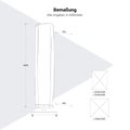 Platinum AeroCover Sonnenschirmabdeckung | 550-600 x 2600 mm, Anthrazit - 5 Thumbnail Image