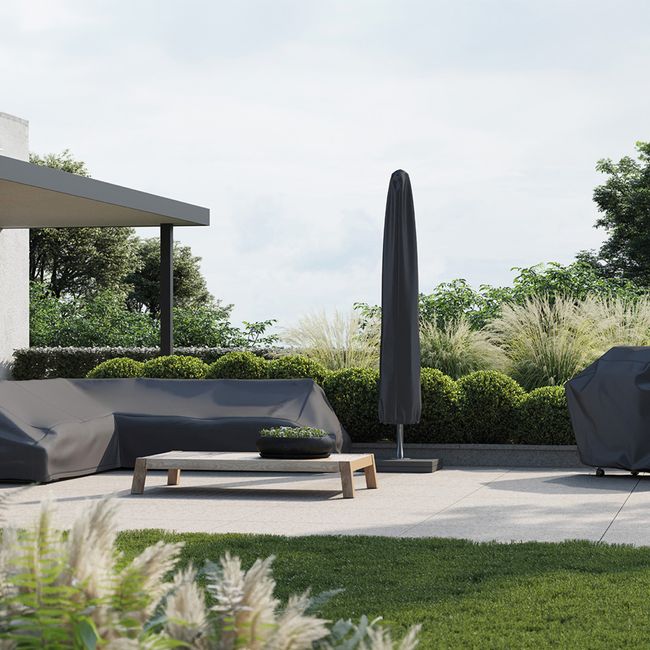 Platinum AeroCover Sonnenschirmabdeckung | 600-650 x 2920 mm, Anthrazit