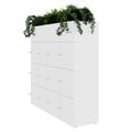 CHOICE Spind | 1800 x 1704 mm, 12 Schliessfächer, Blumenkästen, Weiss - 3 Thumbnail Image