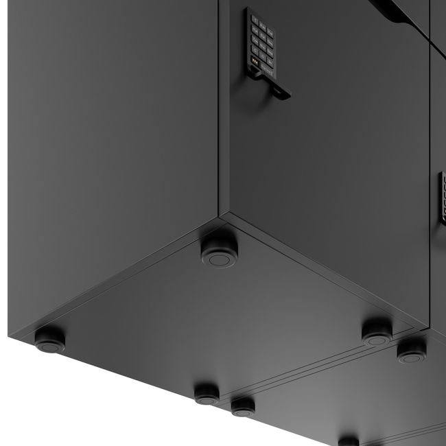 CHOICE Spind | 1800 x 1704 mm, 12 Schließfächer, Blumenkästen, Anthrazit