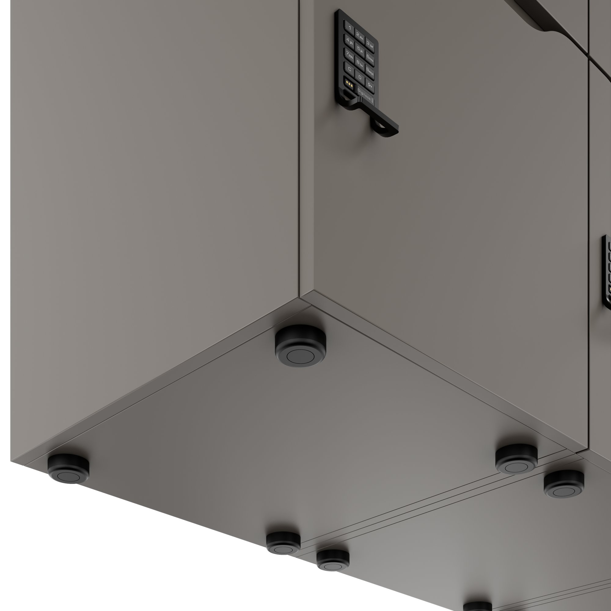 CHOICE Spind | 1800 x 1704 mm, 12 Schließfächer, Blumenkästen, Cubanitgrau - 8 Main Image