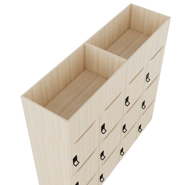 CHOICE Spind | 1800 x 1704 mm, 12 Schließfächer, Blumenkästen, Sandesche