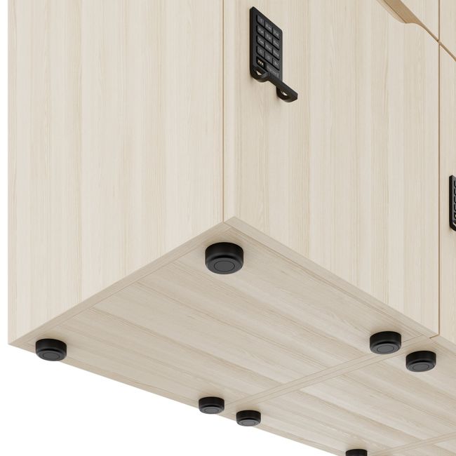 CHOICE Spind | 1800 x 1704 mm, 12 Schließfächer, Blumenkästen, Sandesche