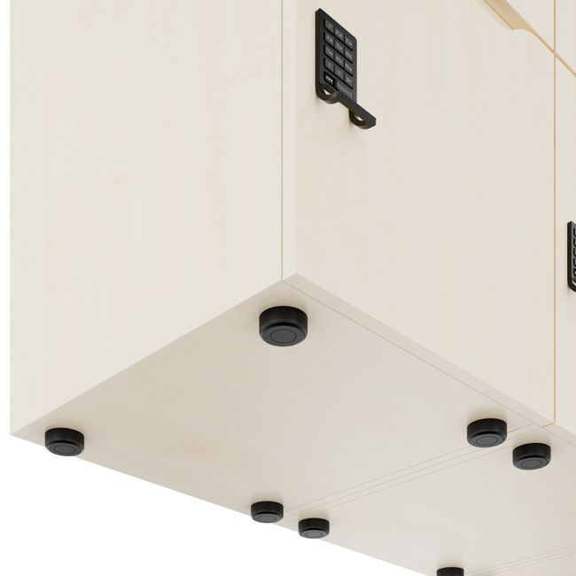 CHOICE Spind | 1800 x 1704 mm, 12 Schließfächer, Blumenkästen, Ahorn