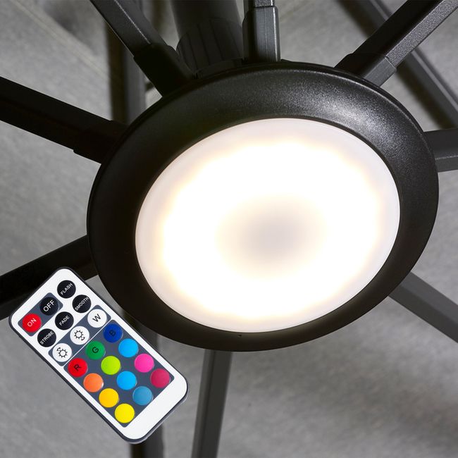 Platinum LED-Lampe | inkl. Fernbedienung und USB-Ladegerät, 10 verschiedene Farben