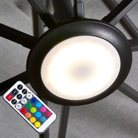 Platinum LED-Lampe | inkl. Fernbedienung und USB-Ladegerät, 10 verschiedene Farben