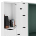 CHOICE Spind | 2706 x 1836 mm, 12 Schliessfächer, Sitznische, Weiss - 4 Thumbnail Image