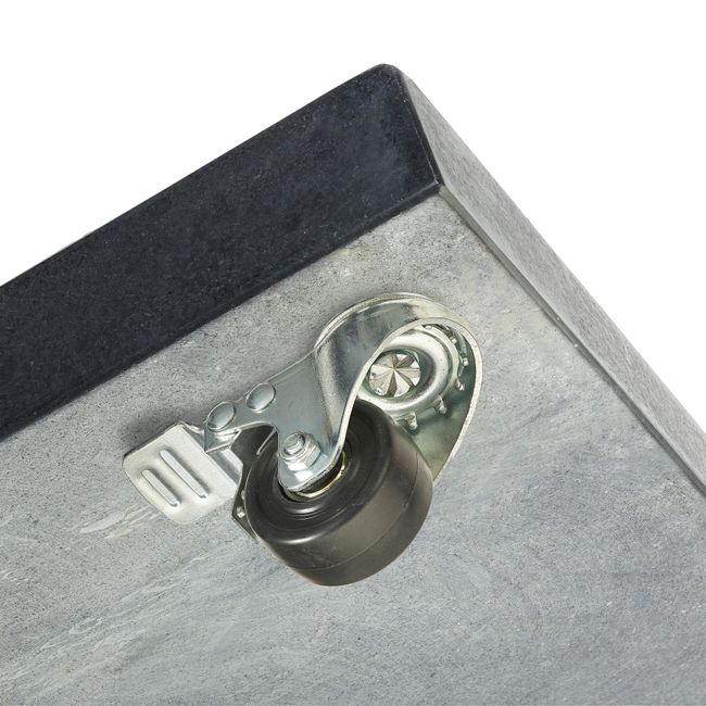 Platinum SALERNO Schirmständer | Mit Rollen, Granit, 90-120 kg