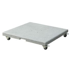 Platinum SALERNO Schirmständer | Mit Rollen, Granit, 90-120 kg