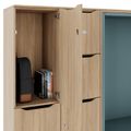 CHOICE Spind | 2706 x 1836 mm, 12 Schliessfächer, Sitznische, Bernsteineiche - 4 Thumbnail Image