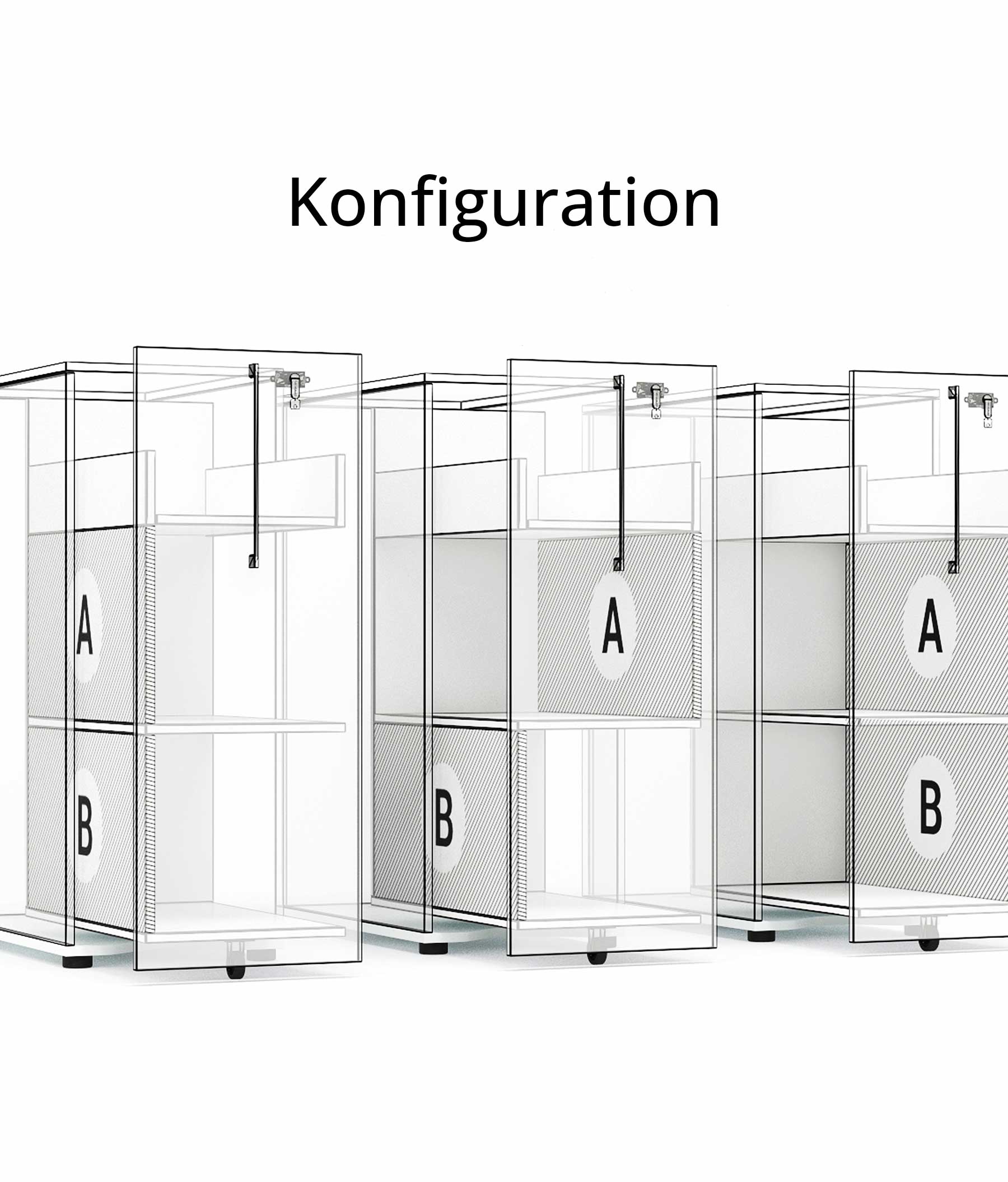 BOXI Apothekerschrank | Innenleben konfigurierbar, mit Stiftablage, 360-420 x 800-820 mm - 11 Main Image