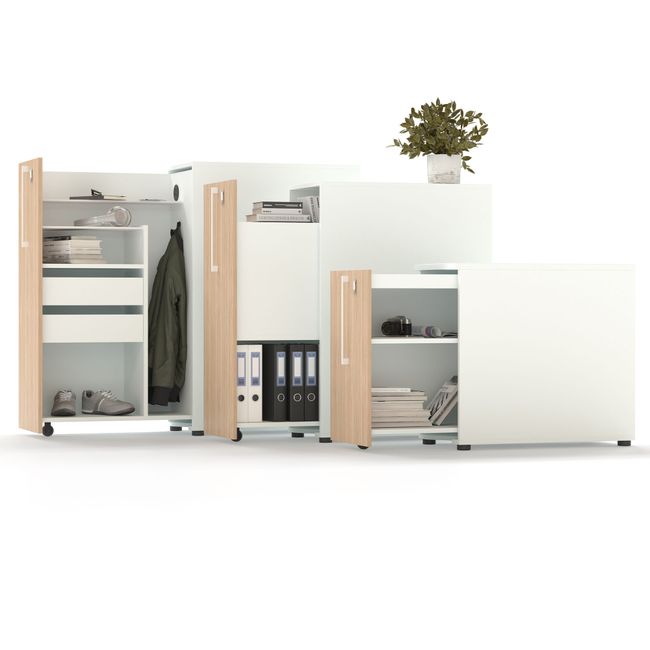 BOXI Apothekerschrank | Innenleben konfigurierbar, mit Stiftablage, 360-420 x 800-820 mm