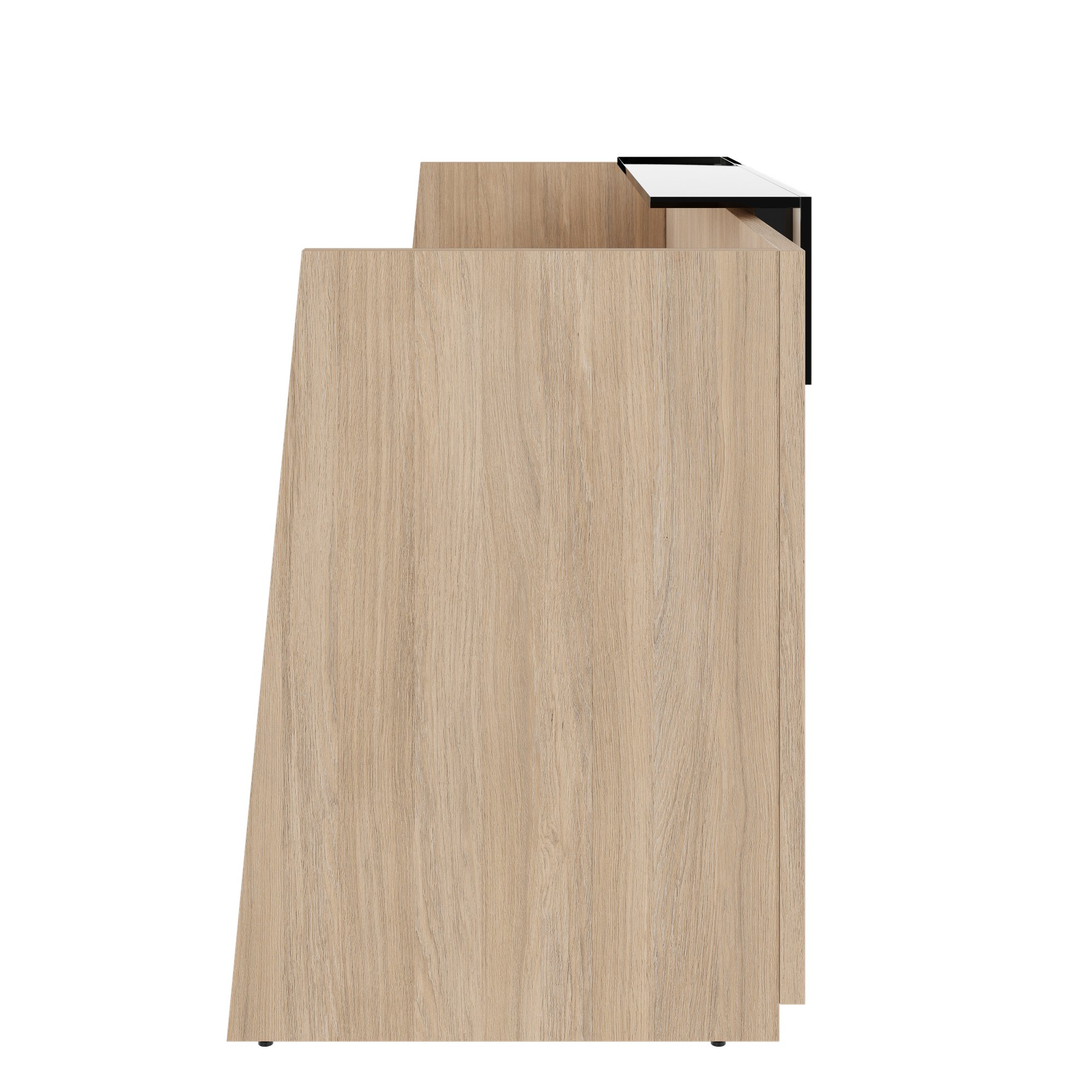 PRIMA Empfangstheke | 2600 x 1100 mm, integrierte Kabeldurchlässe, optional LED-Beleuchtung - 4 Main Image